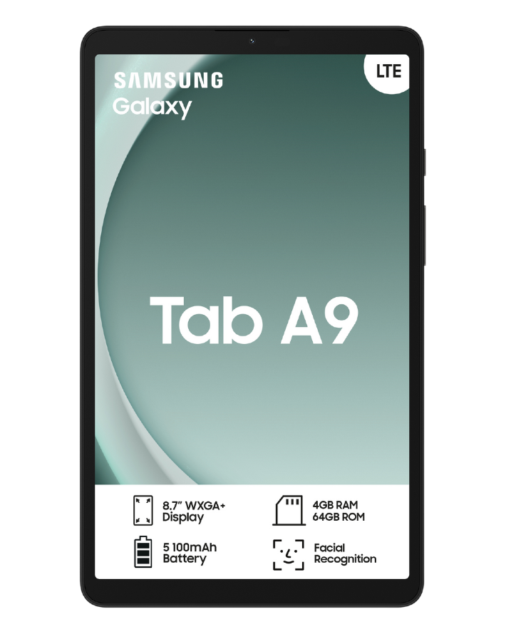 Galaxy Tab A9 64GB Dual Sim Grey Tablet LTE – Edgars
