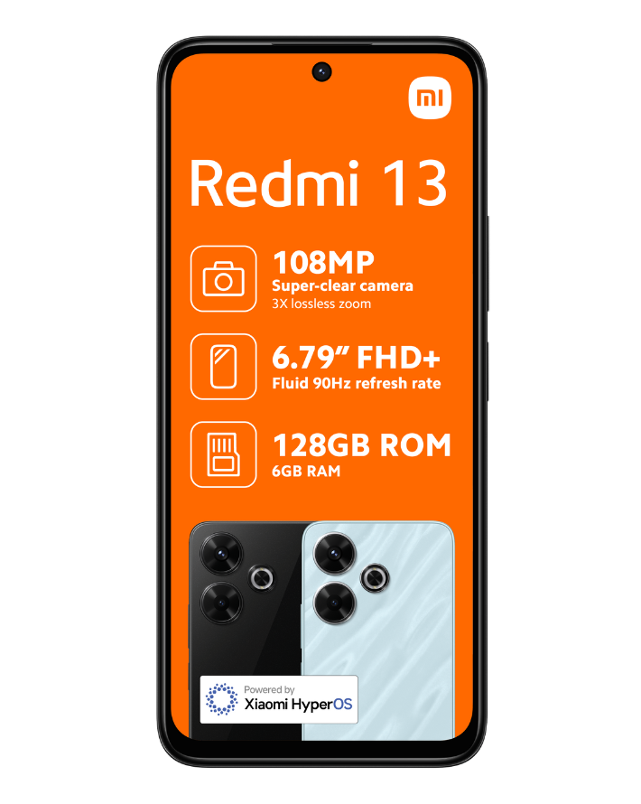 Redmi 13 128GB Black Cellphone – Edgars