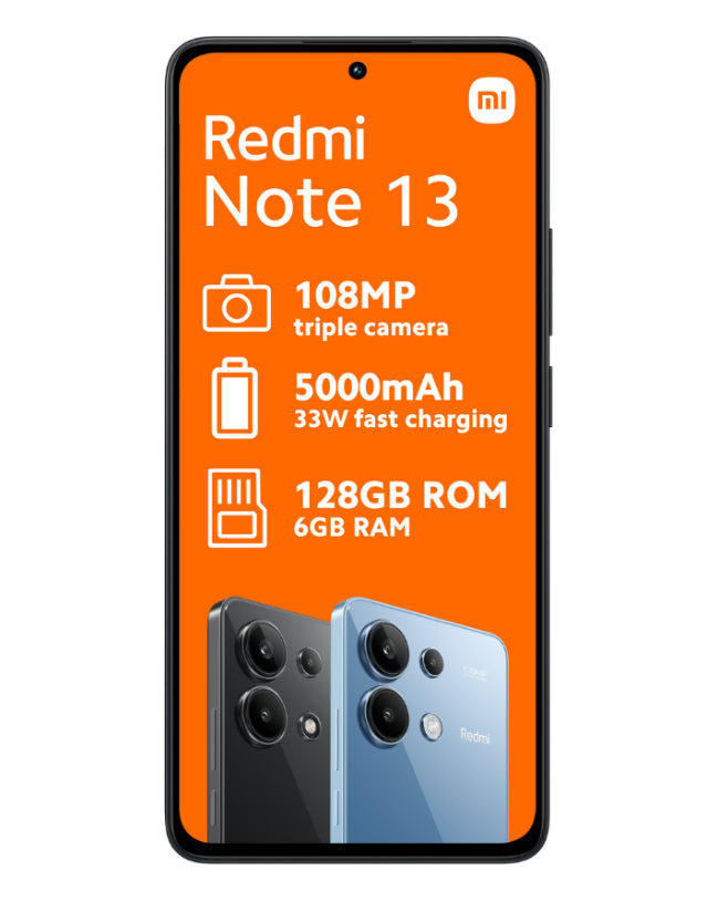 Redmi Note 13 128GB Dual Sim Black Cellphone – Edgars