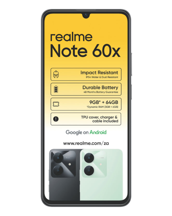 Note 60X Dual Sim Black Cellphone – Edgars