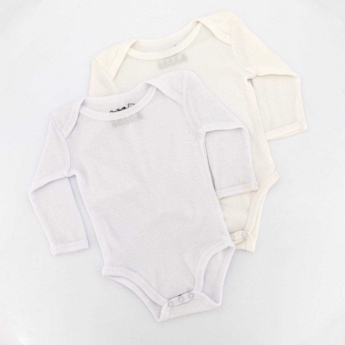 Baby Boys 2 Pack Long Sleeve Vest White Edgars
