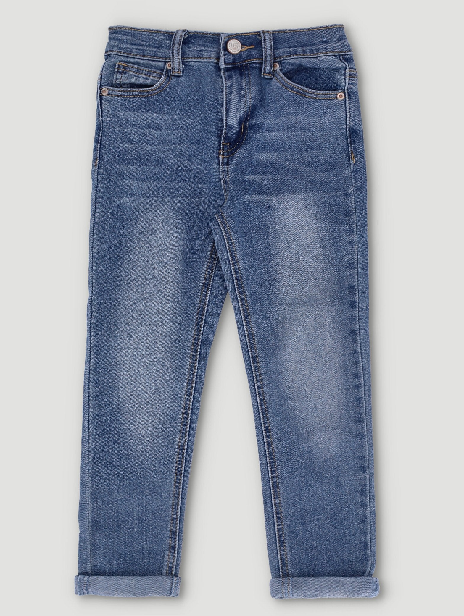 Boys Pre-Boys Adjustable Denim Jeans - Light BlueJeans – Edgars