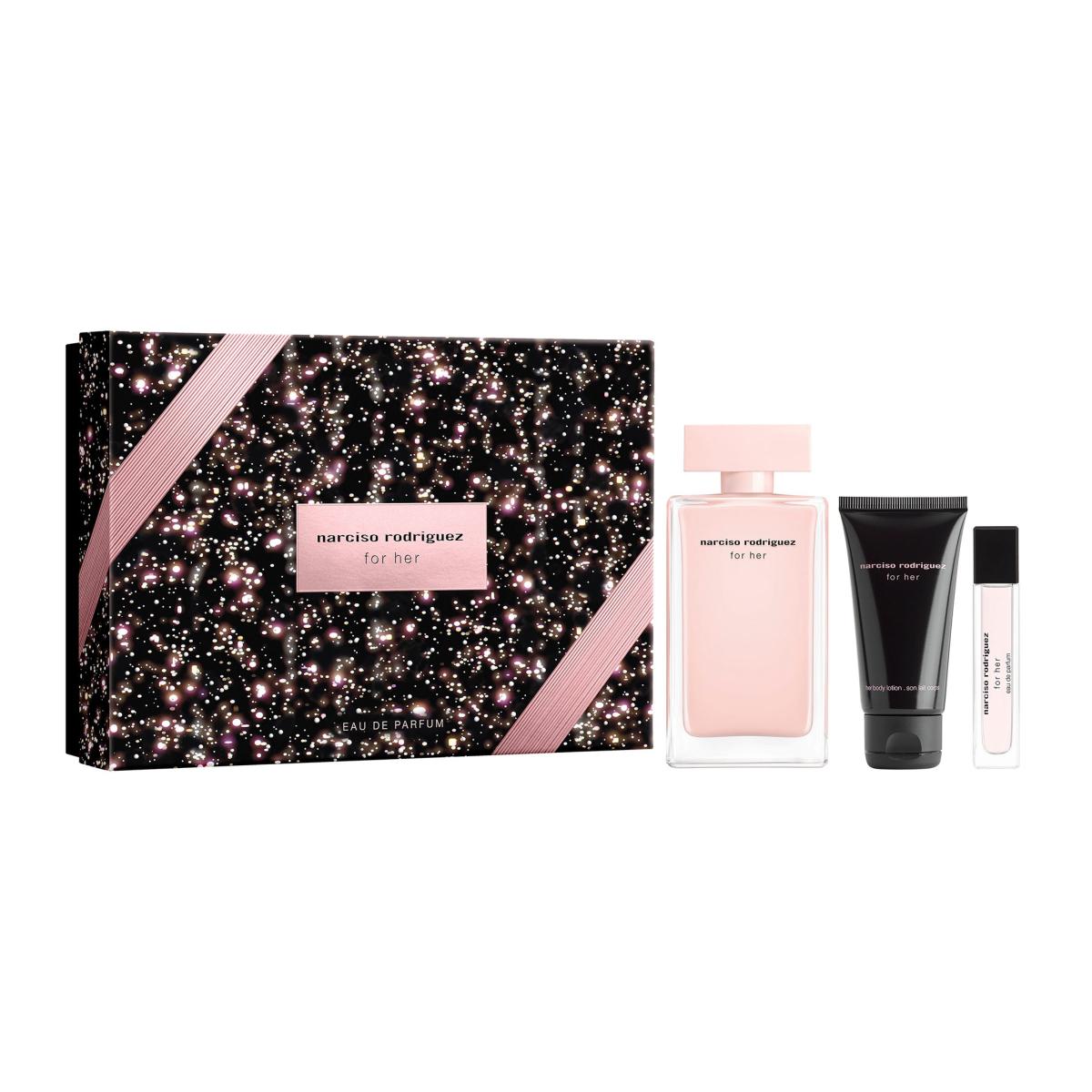 Ladies Narciso Rodriguez For Her EDP 100ml + Body Lotion 50ml +