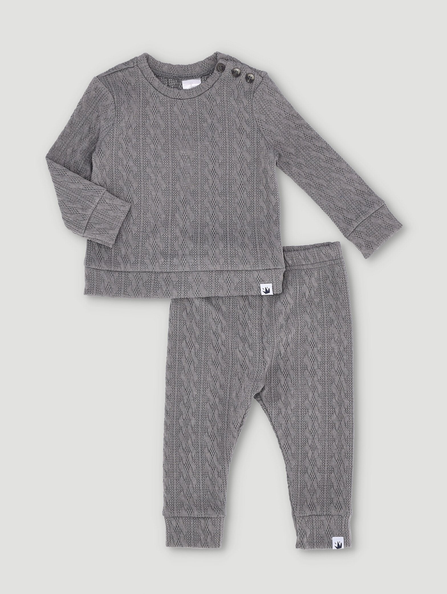 Baby Boys Cable Knit Set Edgars