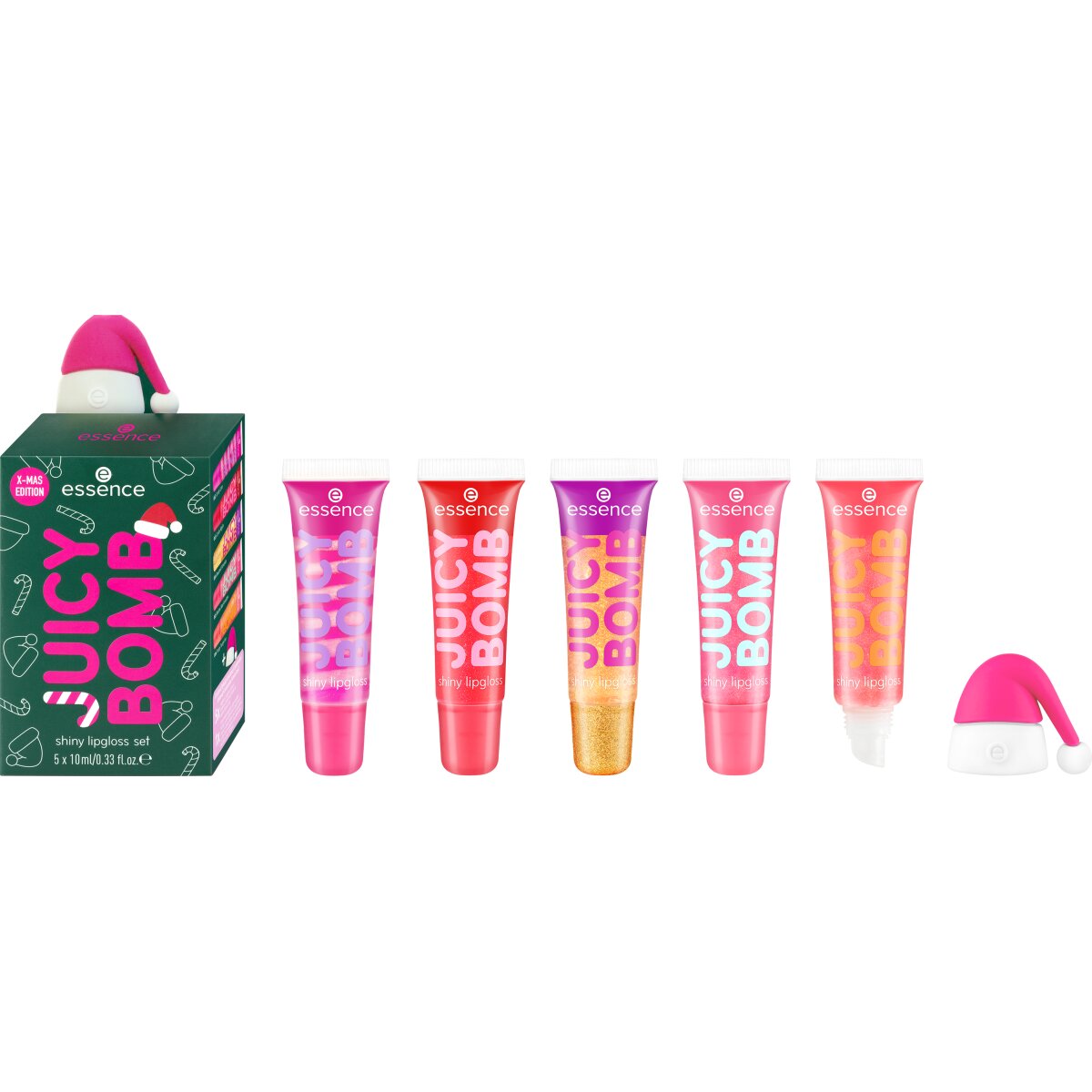 Ladies Juicy Bomb Xmas Edition Shiny Lipgloss Set – Edgars