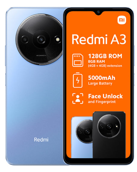 Redmi A3 128GB Dual Sim Blue Cellphone – Edgars