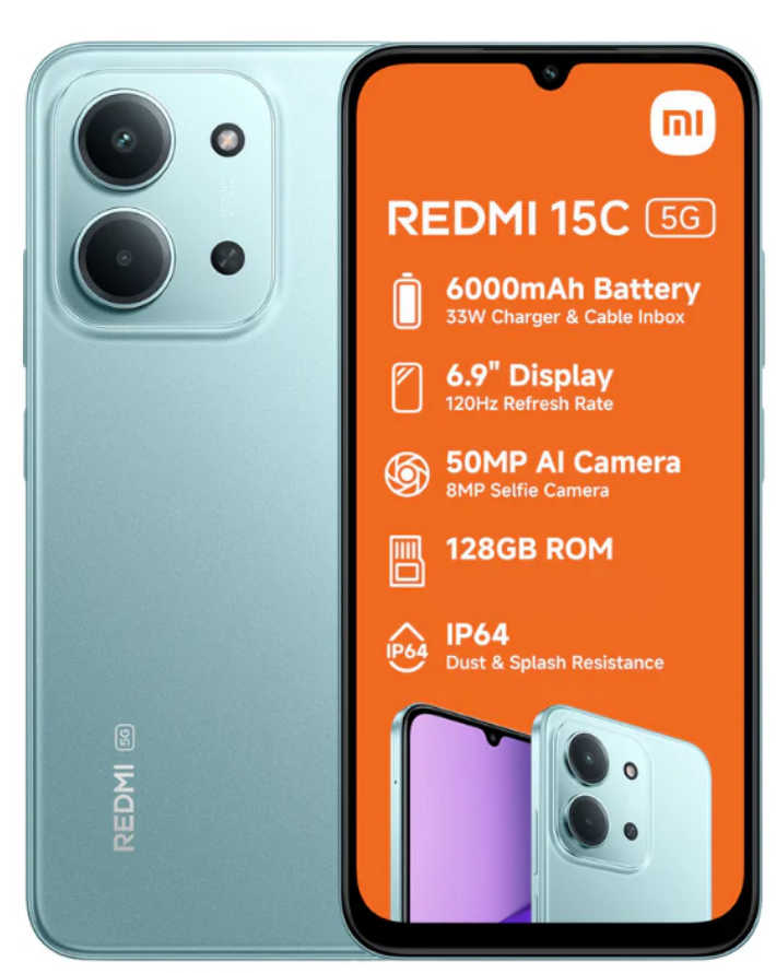 スマートフォン本体 Redmi 15C 128Gb Blue REDMI 15C - Xiaomi South Africa