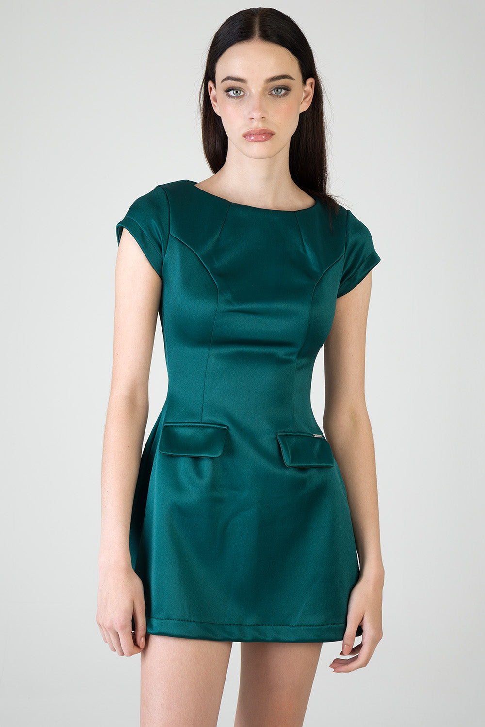 Ladies One Time Thing Cap Sleeve Mini Dress - Bottle Green Edgars Ladies One Time Thing Cap Sleeve Mini Dress - Bottle Green Edgars