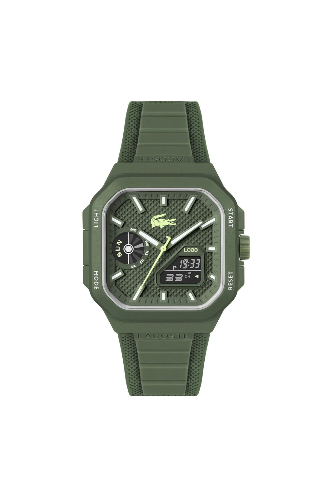 Mens Lc33 Tr90 Case & Square Dial Watch - Army Green – Edgars
