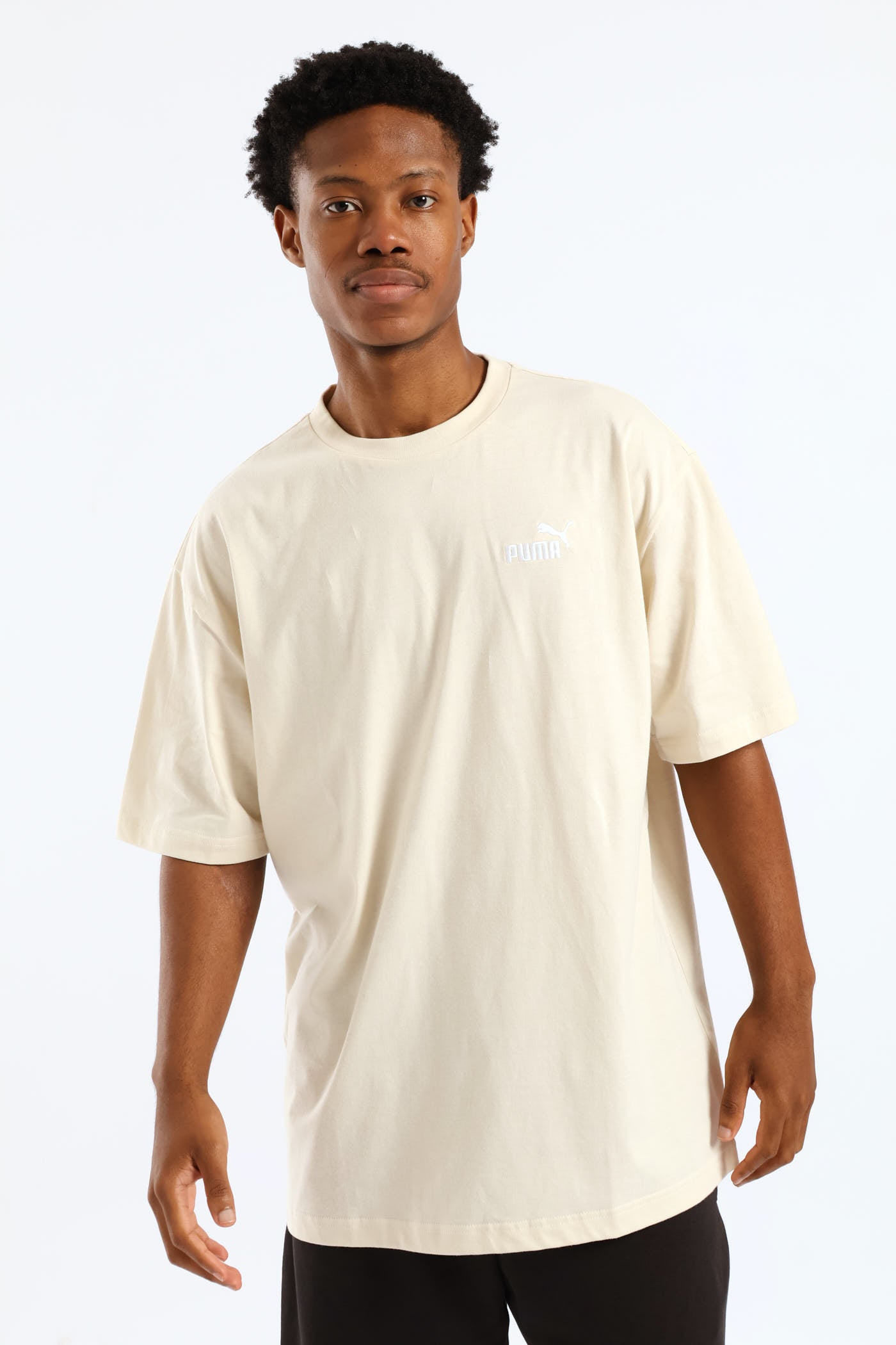 Mens Essential Relaxed Small No. 1 Tee - Cream – Edgars