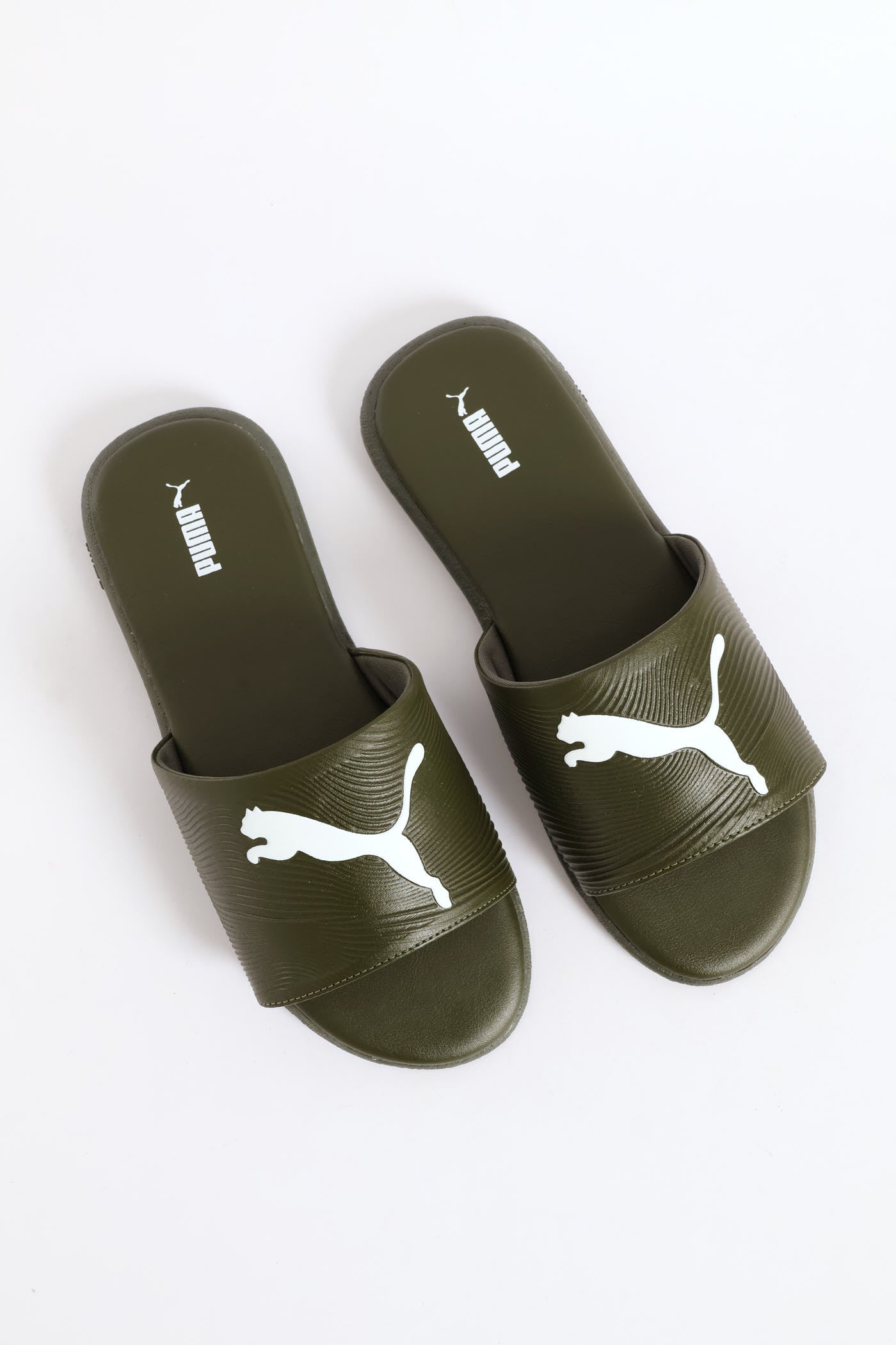Mens Sporty Embossed Zadp 2.0 Slide Sandal - Olive – Edgars