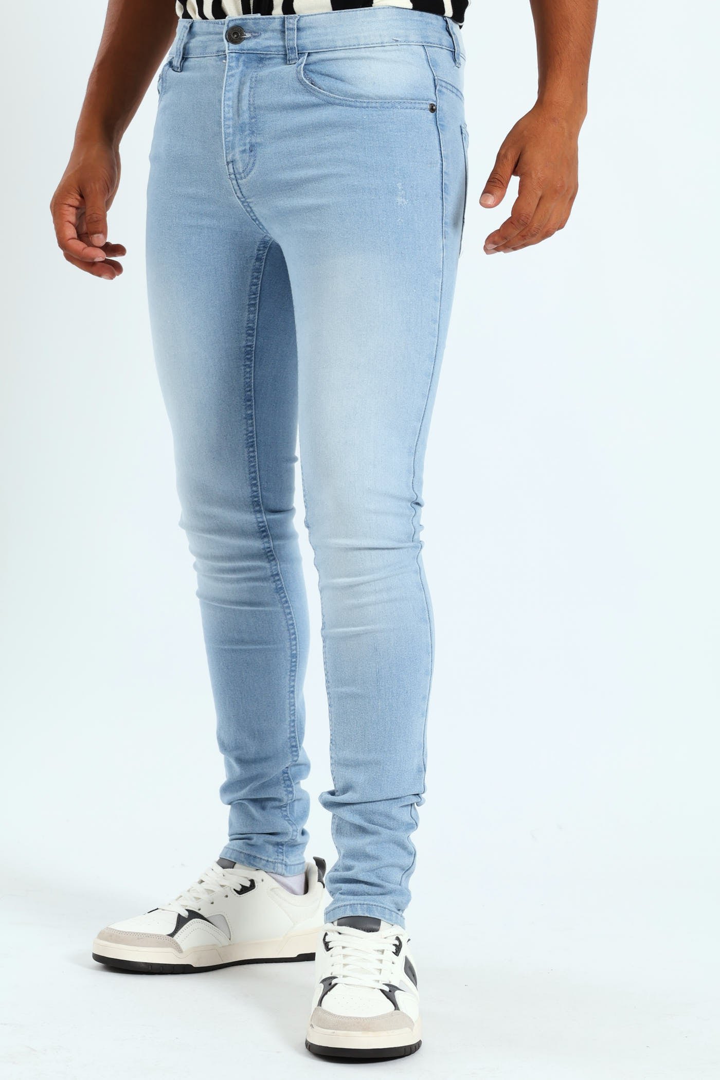 Mens Super Skinny Basic Denim Jean Light Blue – Edgars