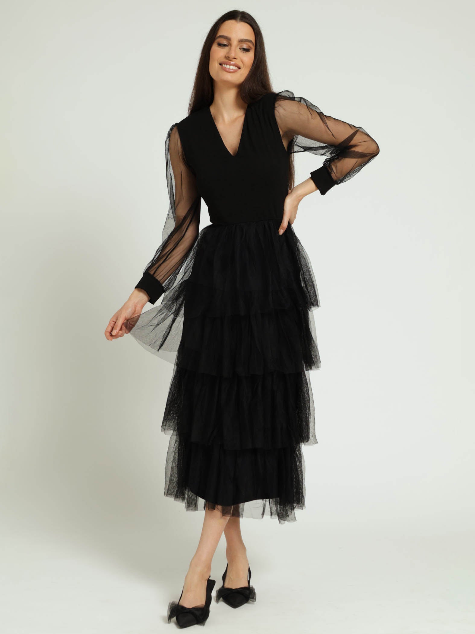 Ladies Keyhole Rara Maxi Dress Black – Edgars1