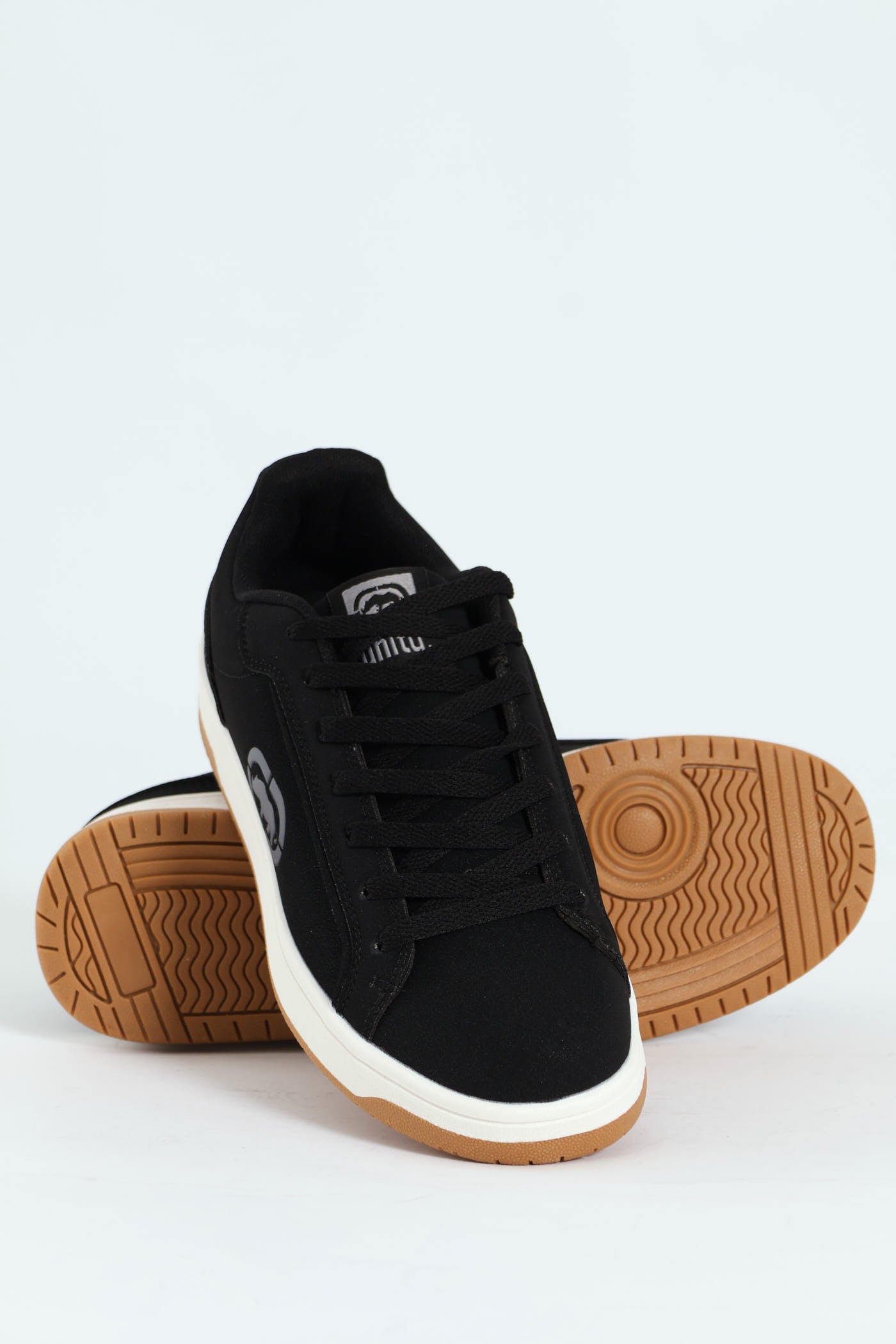 Mens Lace Up Sneaker With Rhino Embossing - Black – Edgars