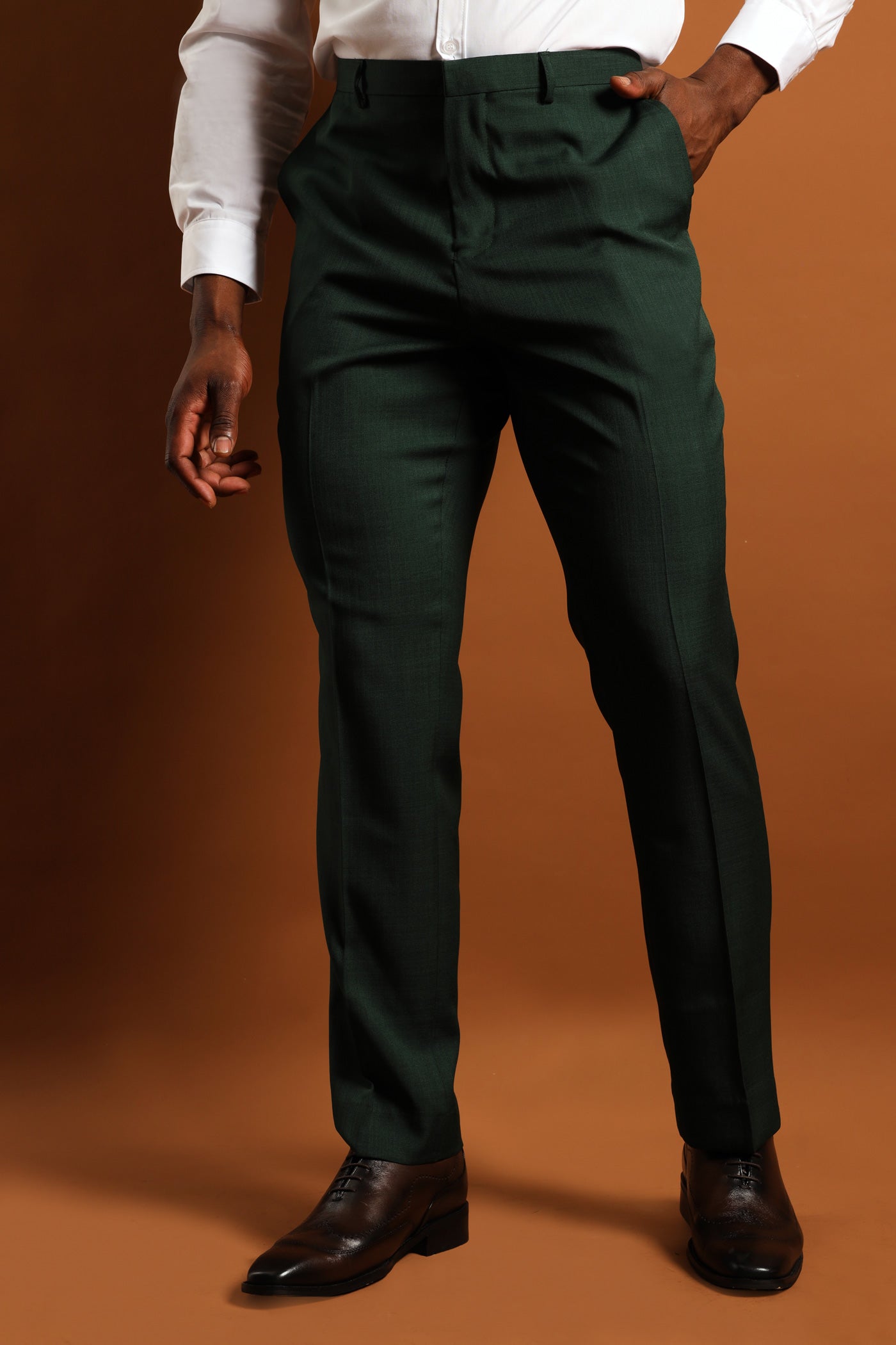 slim fit dress slacks Buy Forest Green Stretch Cargo Pants For Men Online In India