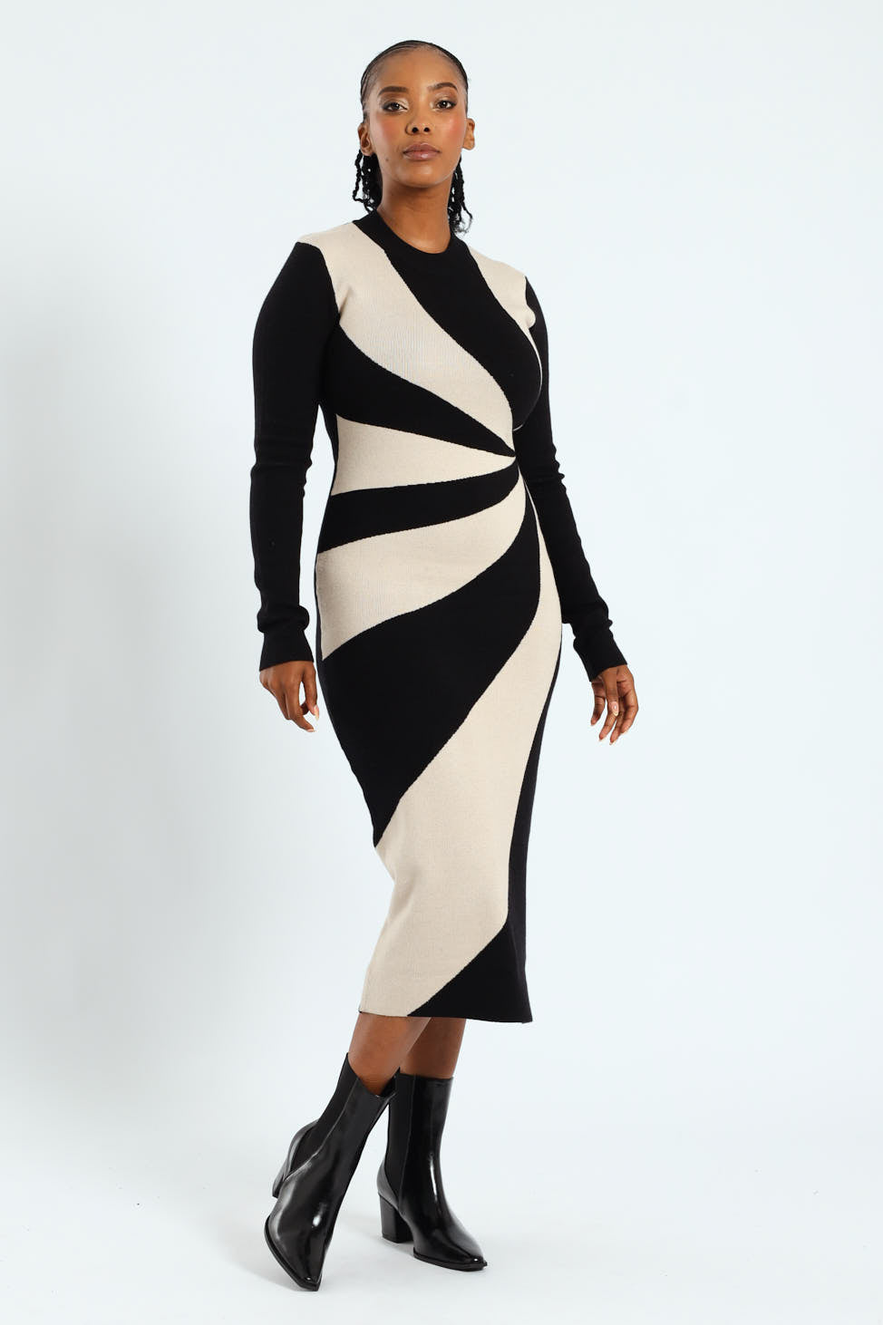 Edgars Winter Clothes For Ladies Ladies Monochrome Swirl