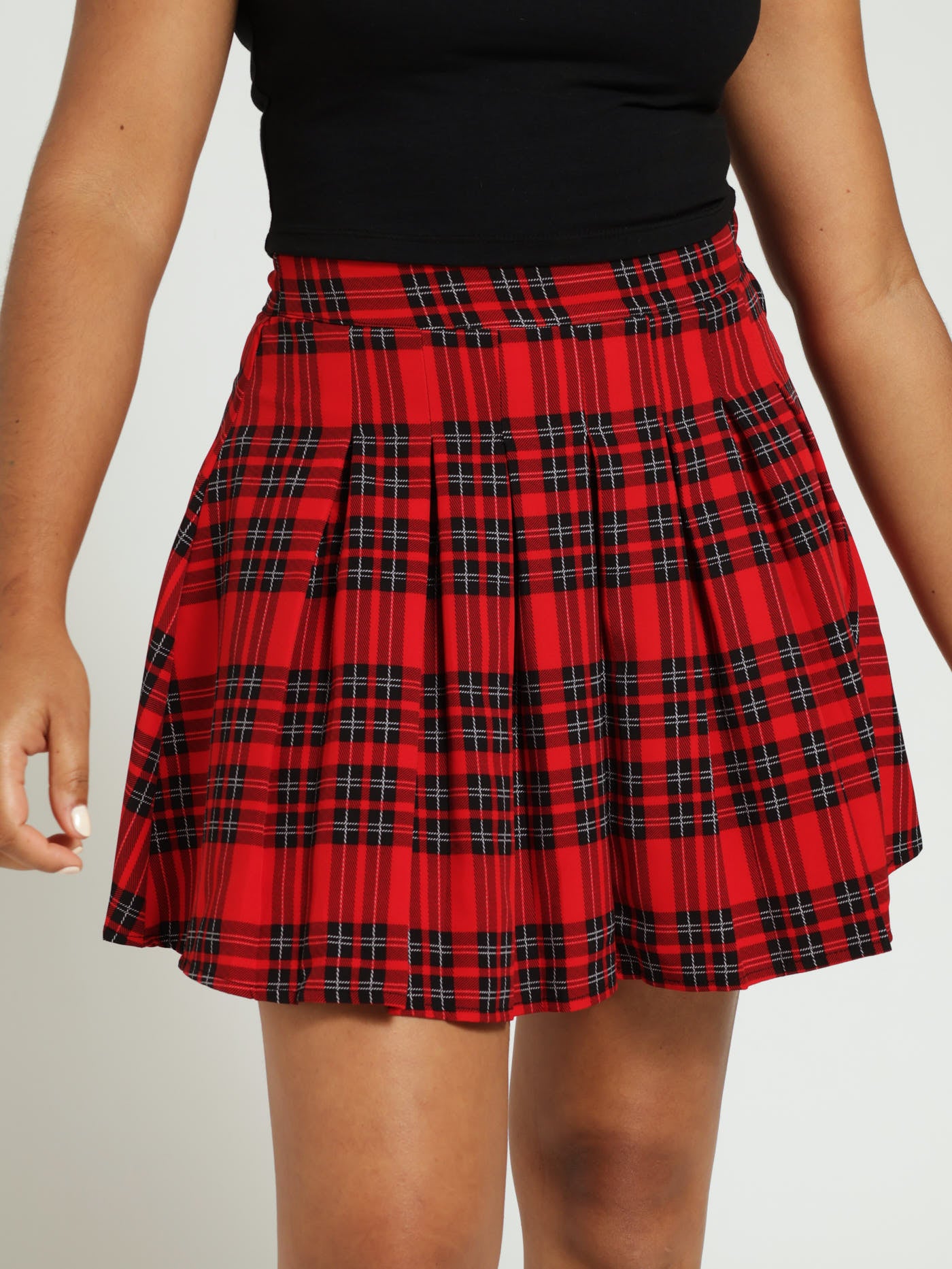 Pleated Skirts Tartan Skirt South Africa Red Tartan Pleated Skirt