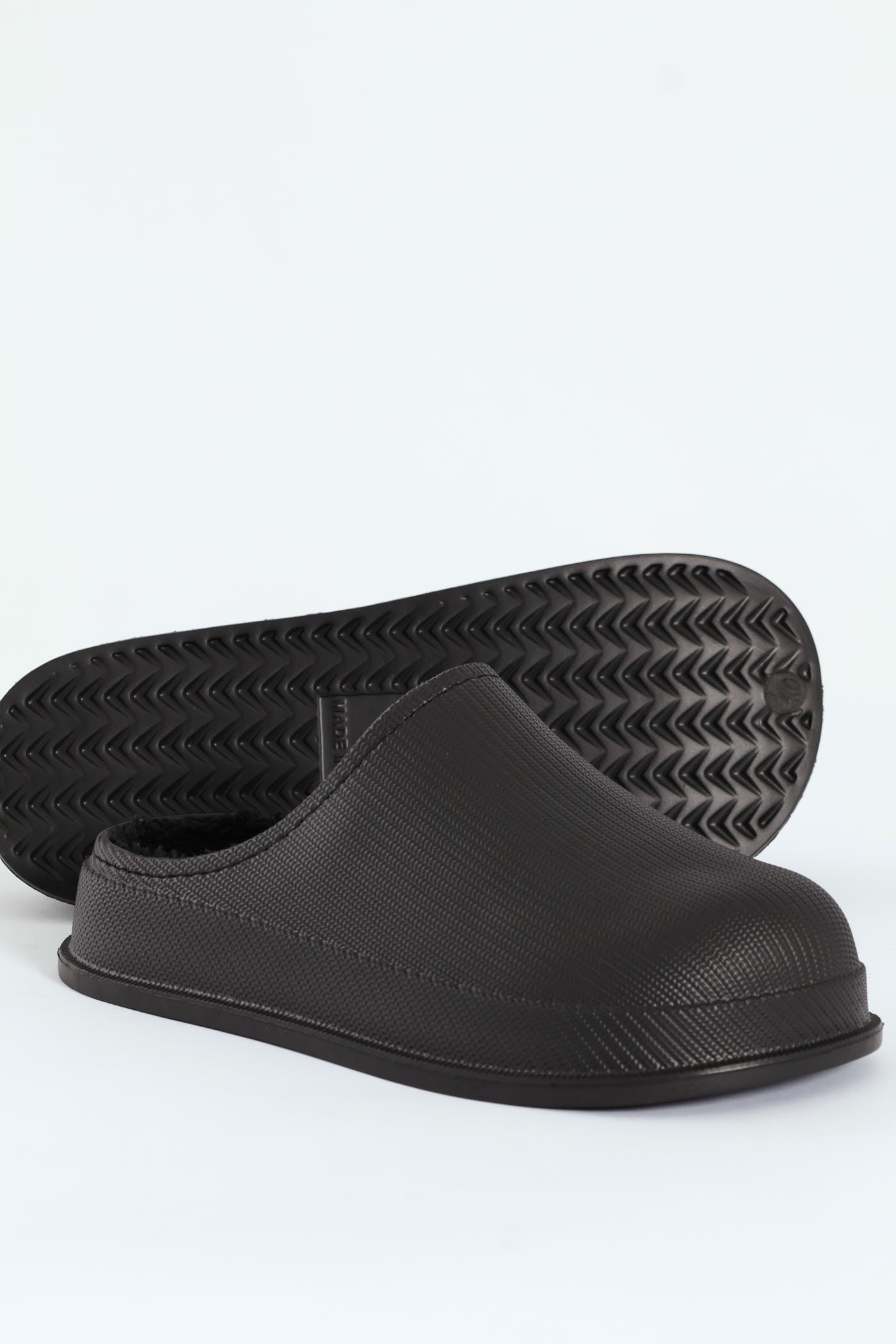 Mens Open Back Clog Slipper - Black – Edgars