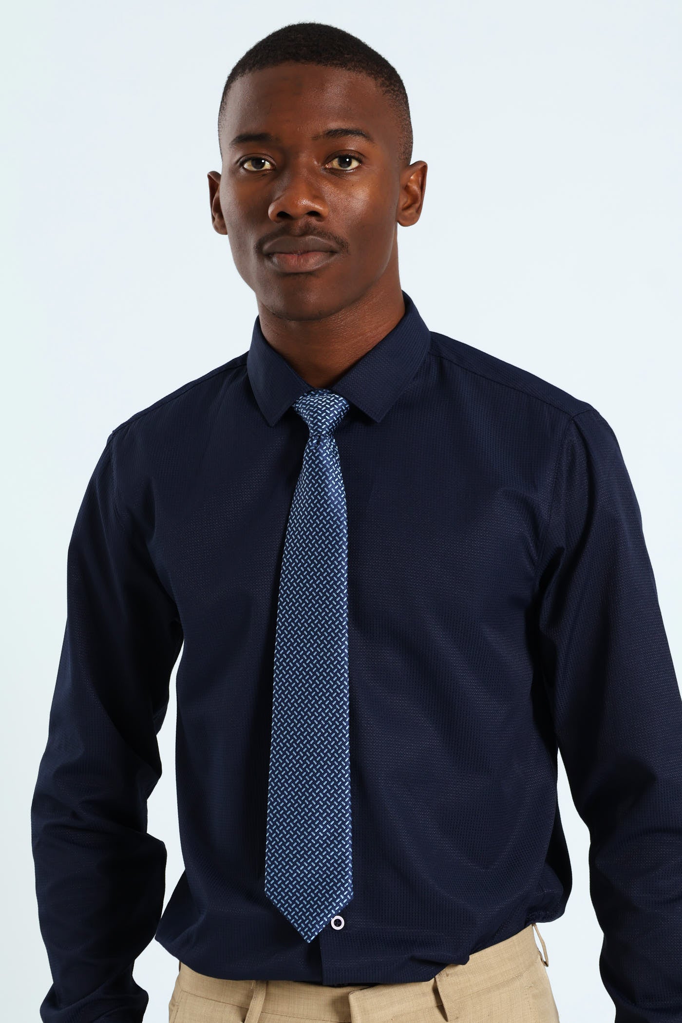 Mens Dotted Tie - Blue – Edgars