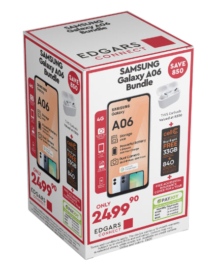 Galaxy A06 Box Deal 64GB Blue Cellphone – Edgars