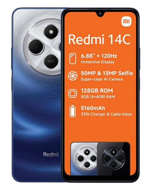 CPU NEW Redmi 14C 8GB 128GB Redmi 14C 128GB Dual Sim Blue Celphone – Edgars