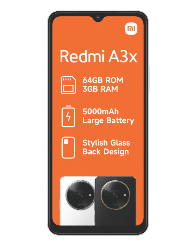 Redmi A3X 64GB 4G Dual Sim Black Cellphone – Edgars