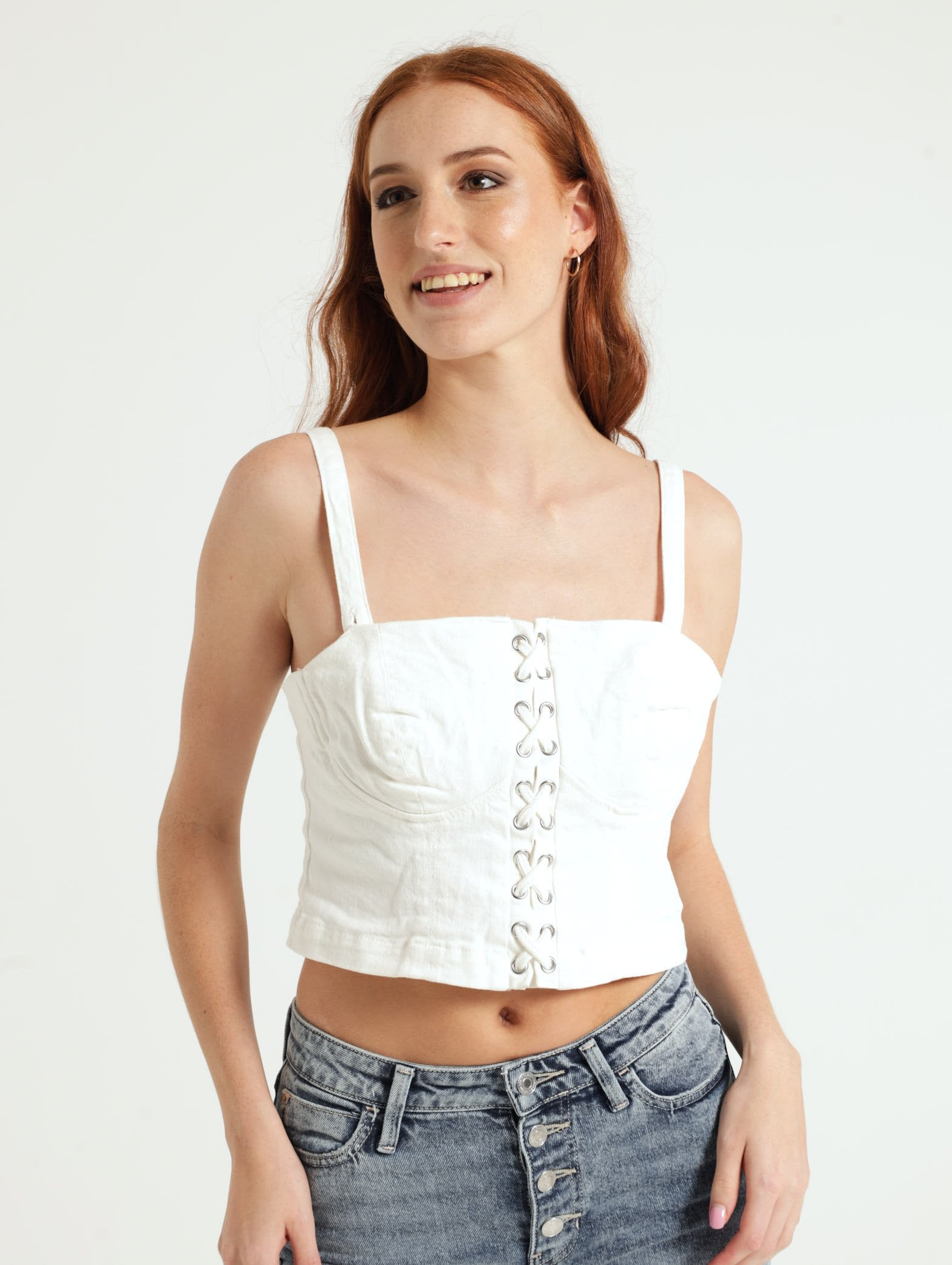 Ladies Cecila Bustier Top - White – Edgars