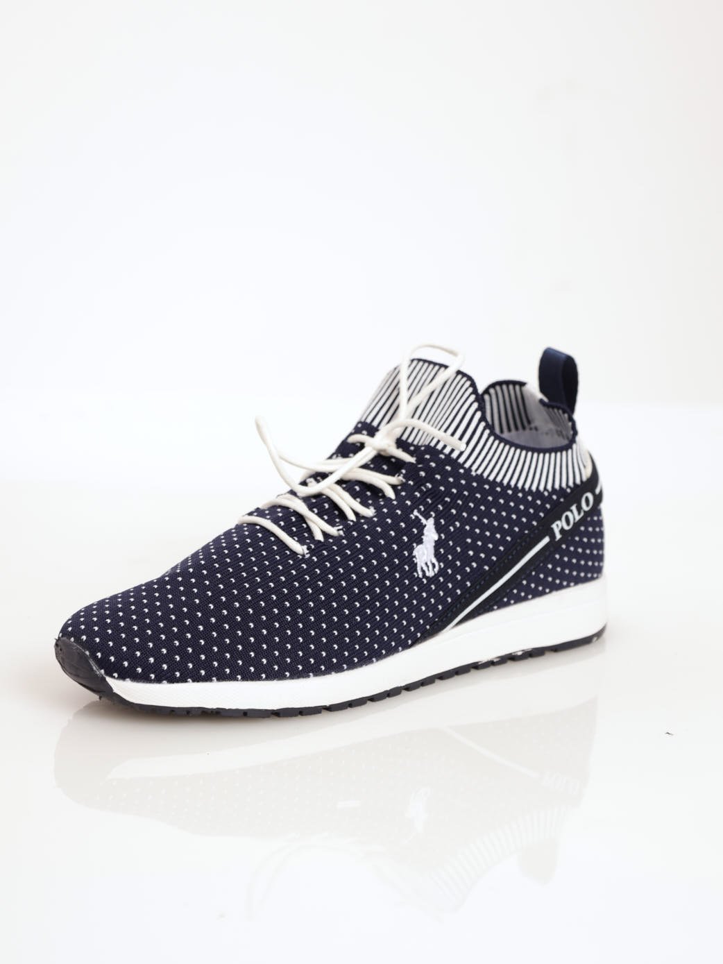 Ladies Ladies Classic Knitted Runner Sneaker Navy