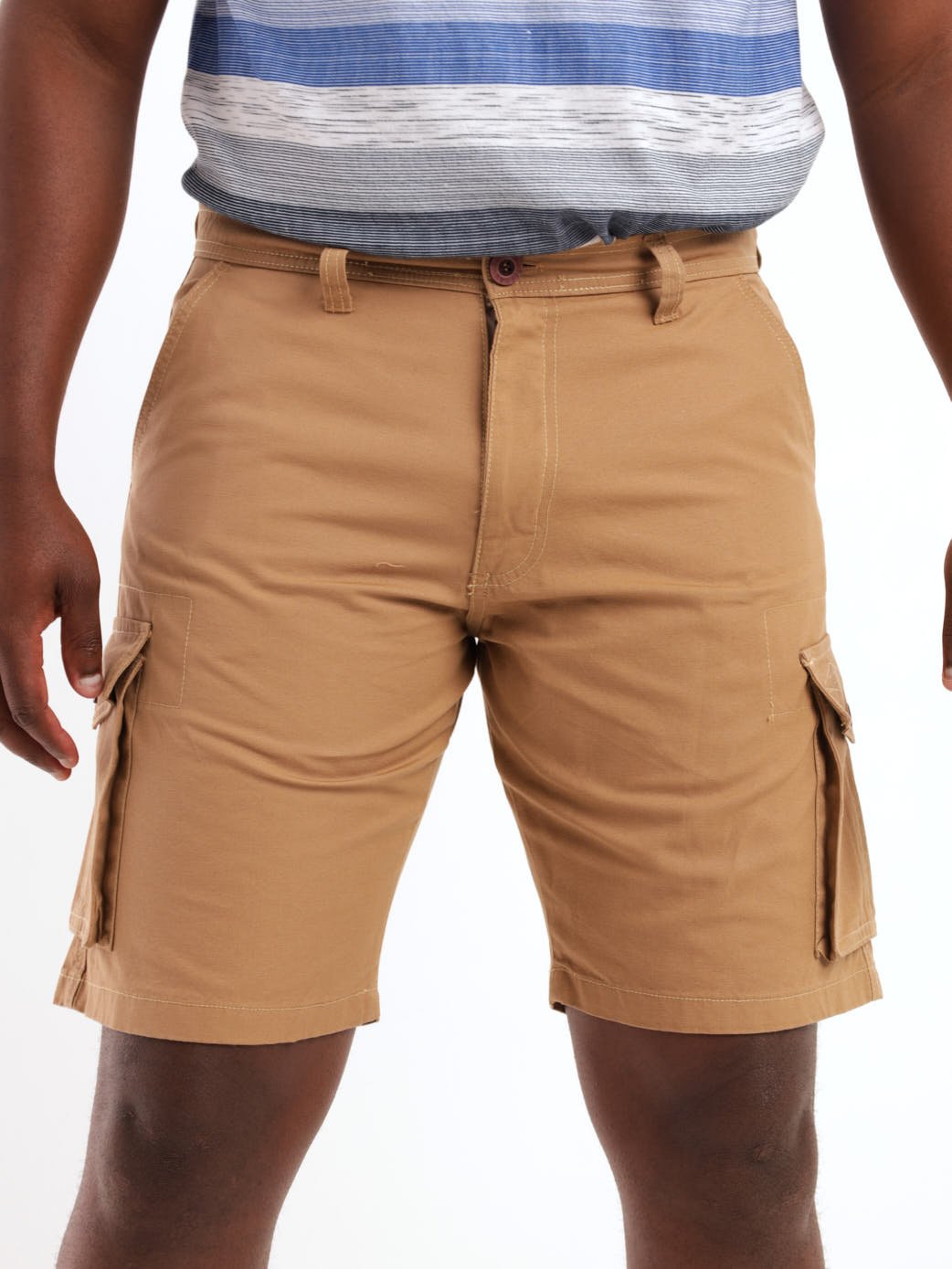 Mens Men's Stone Cargo Canvas Short Khaki