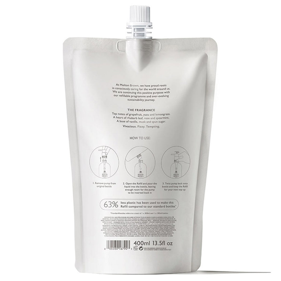 Delicious Rhubarb & Rose Fine Liquid Hand wash