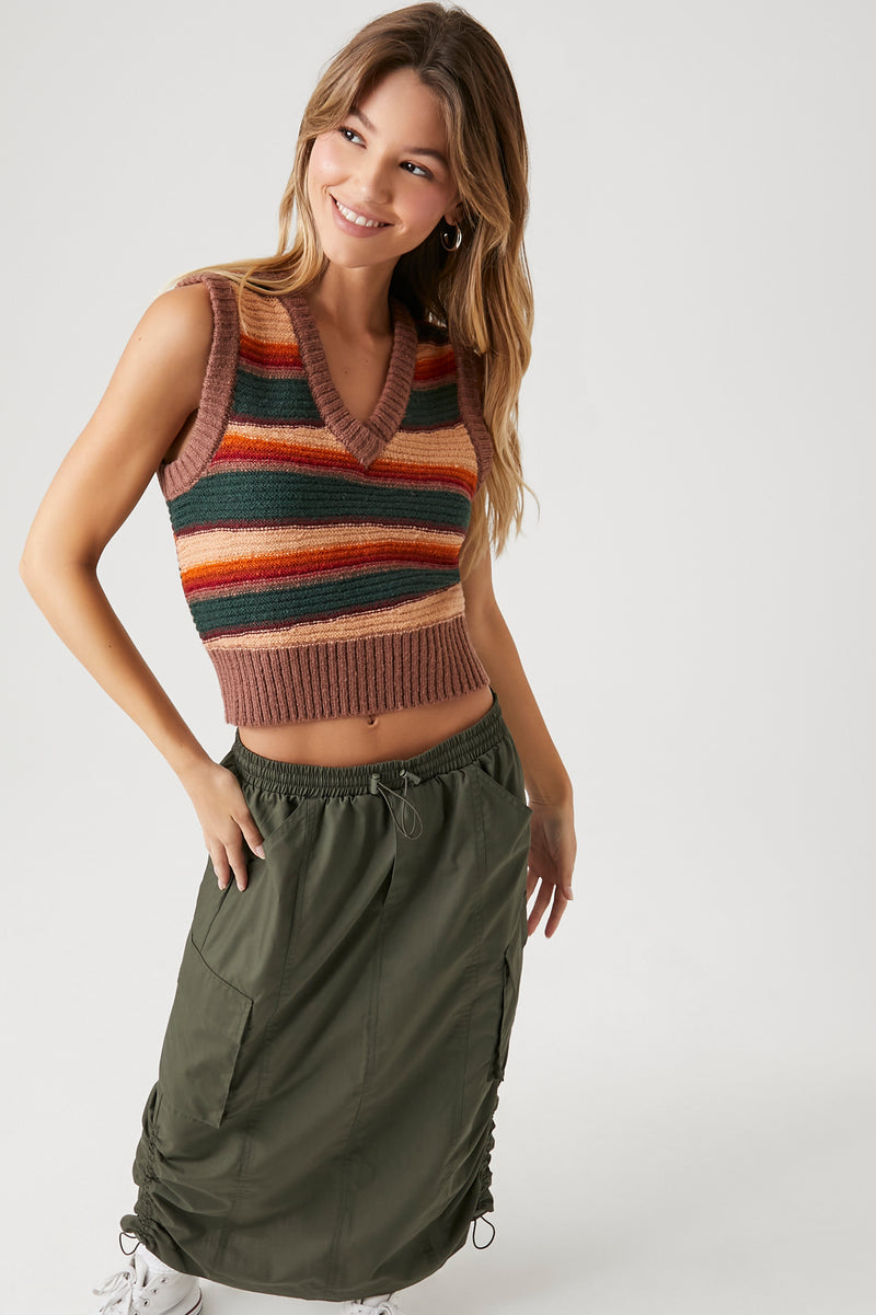 Striped Sweater Vest - Multi
