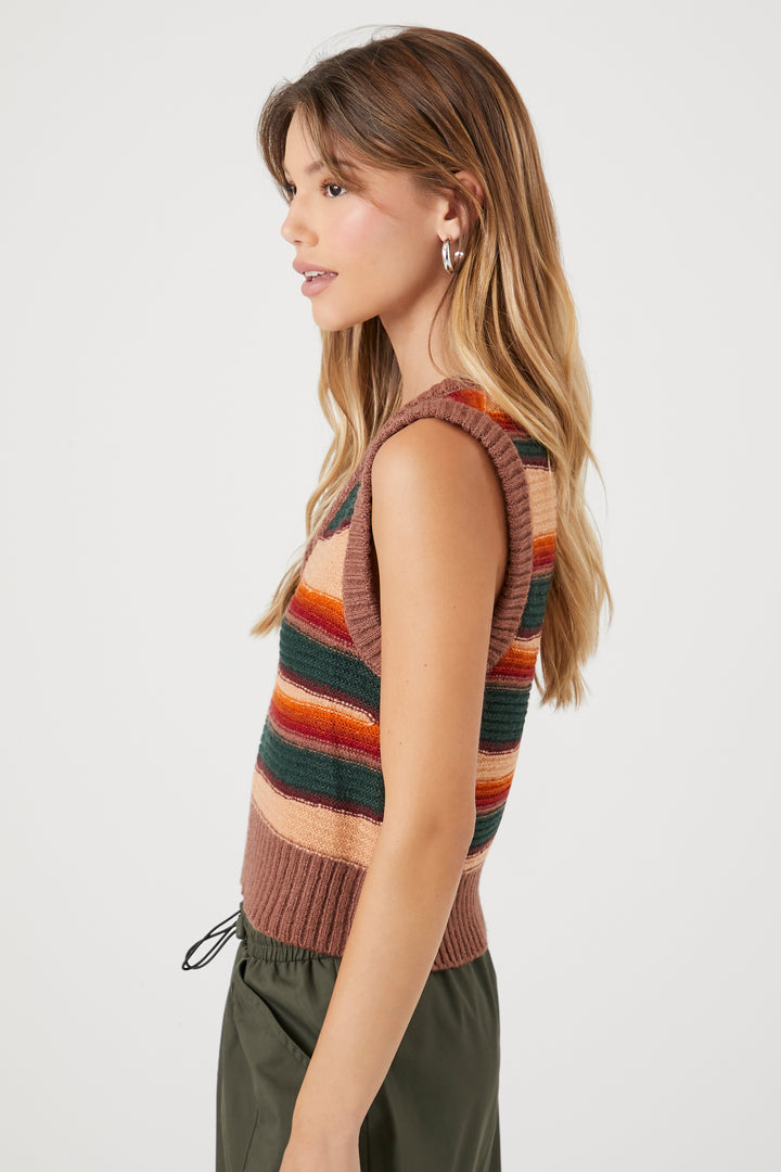 Striped Sweater Vest - Multi