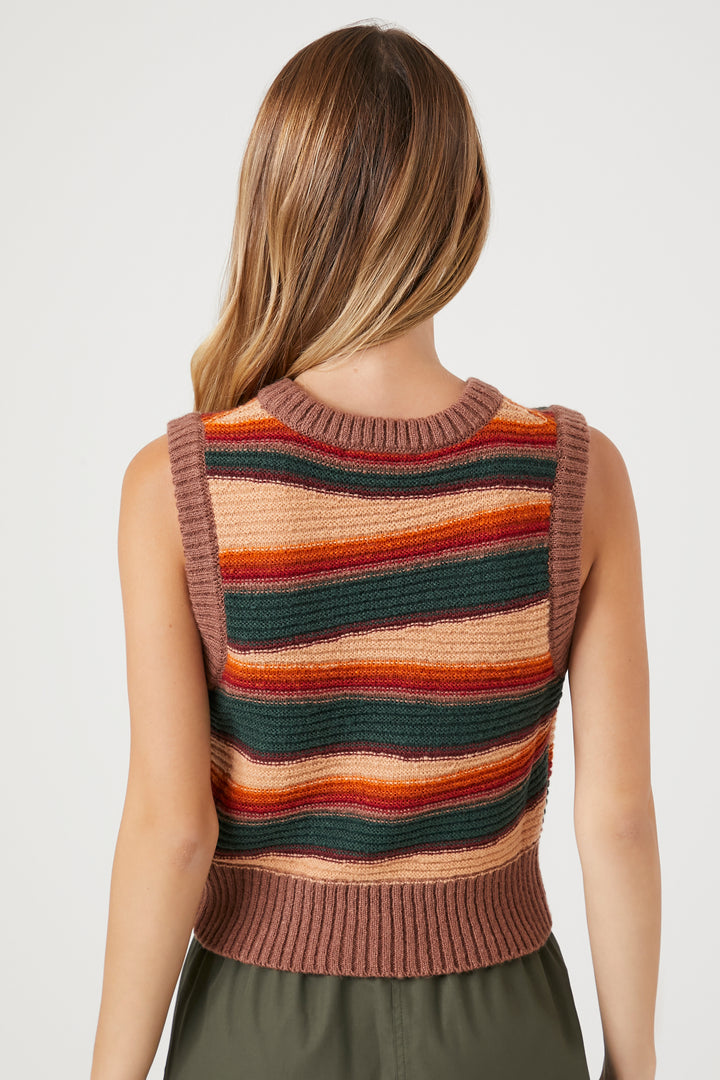 Striped Sweater Vest - Multi