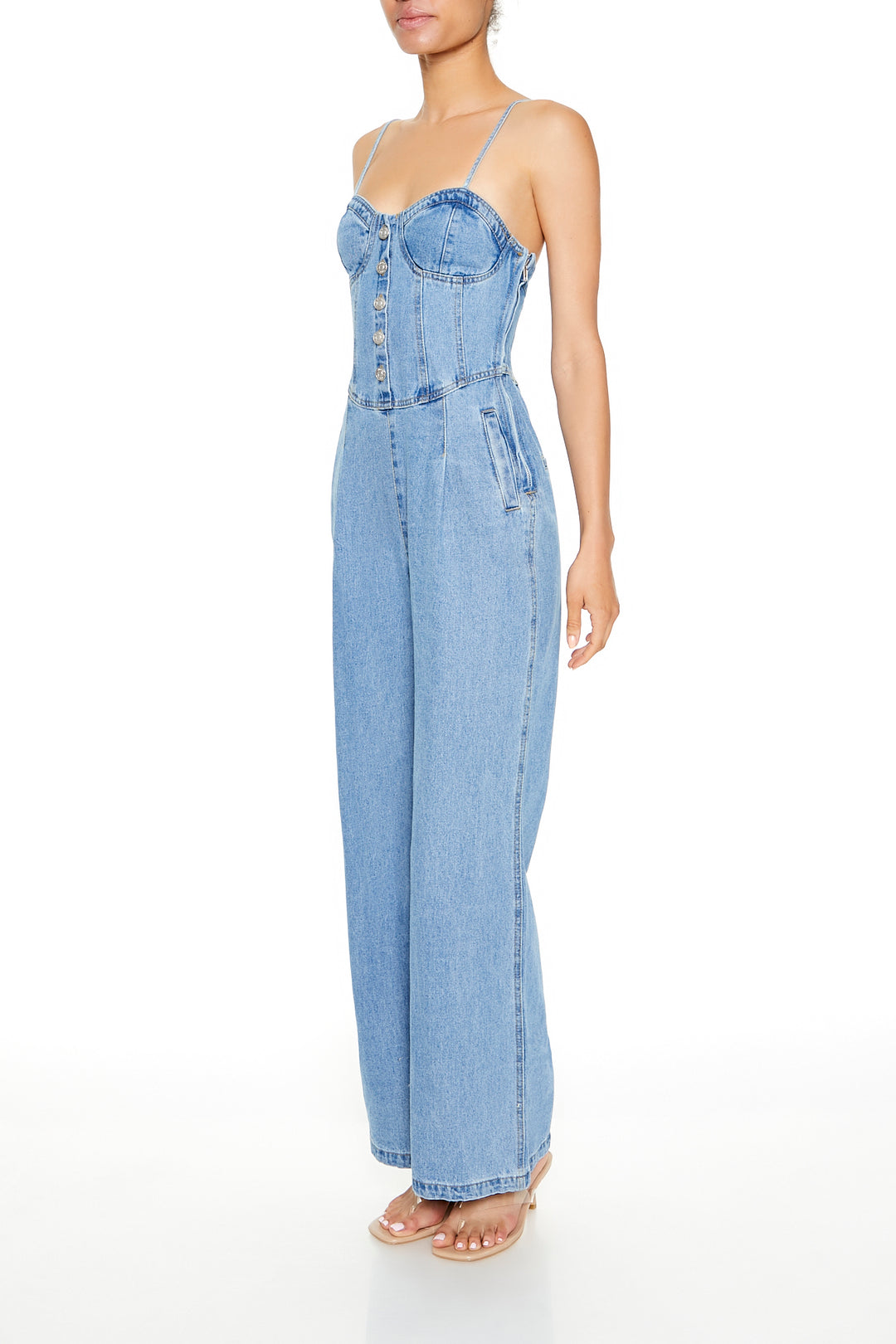 Denim Jumpsuit - Light Blue