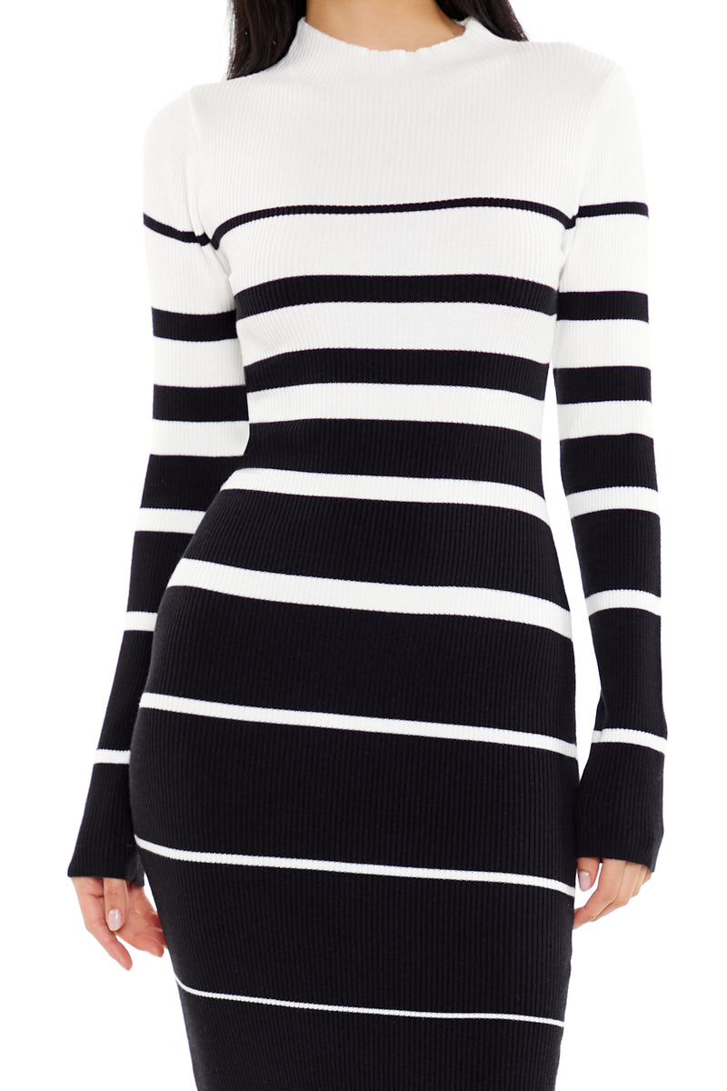 Long Sleeve Midi Bodycon Dress