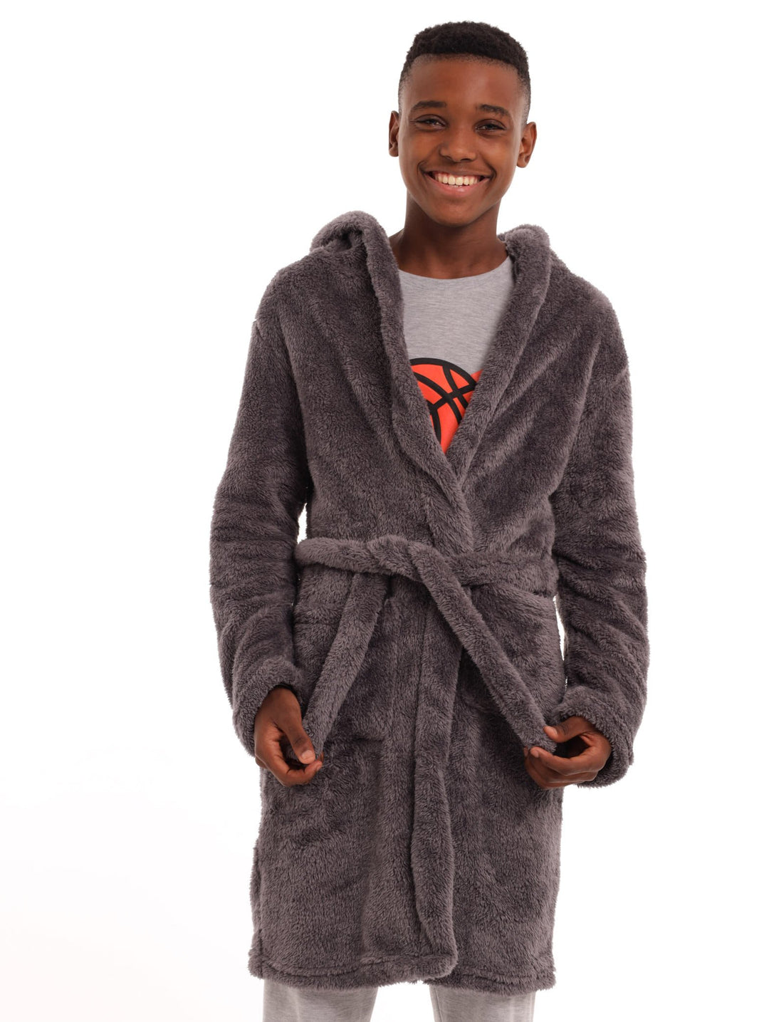Boys Gown - Charcoal