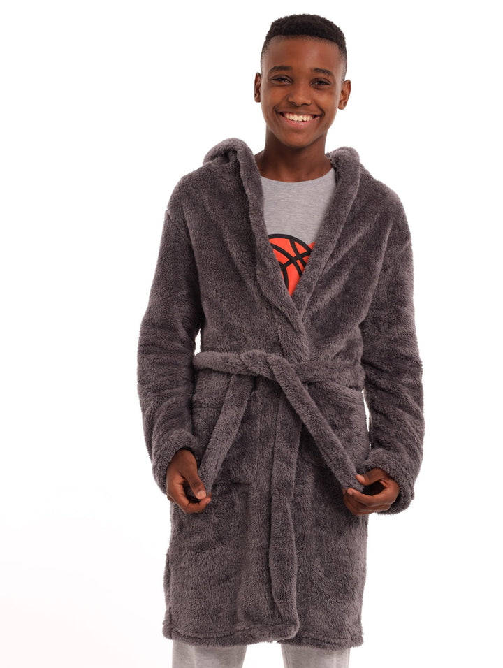 Boys Gown - Charcoal
