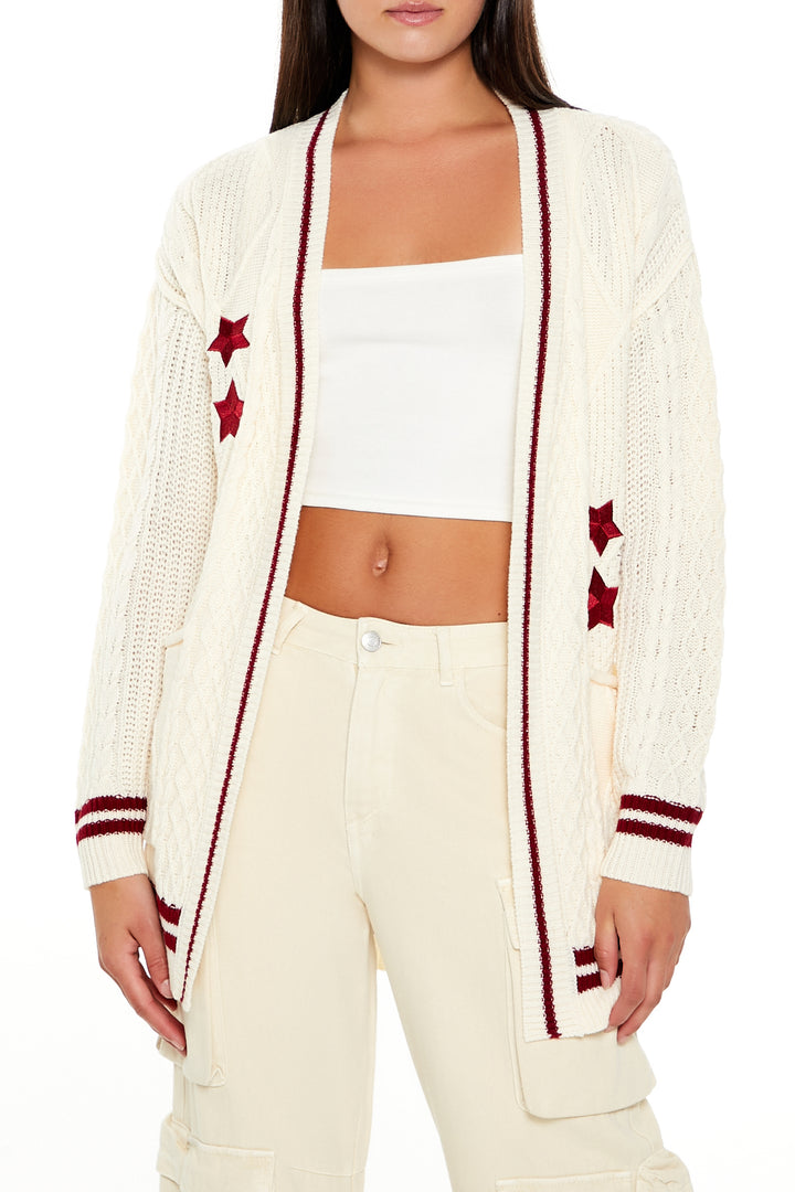 Long Sleeve Cardigan Sweater - Cream