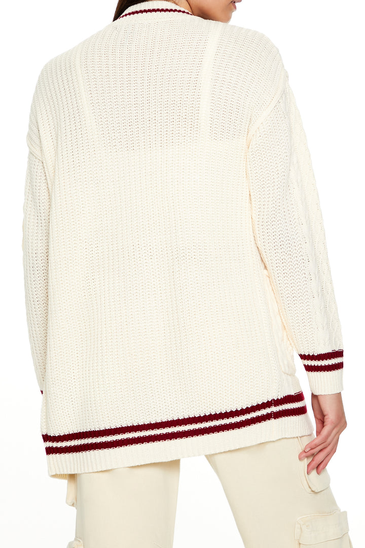 Long Sleeve Cardigan Sweater - Cream