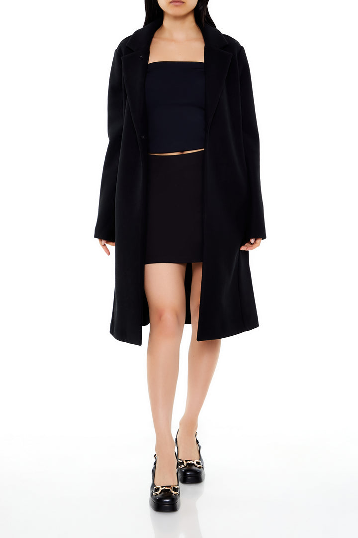 Woven Coat - Black