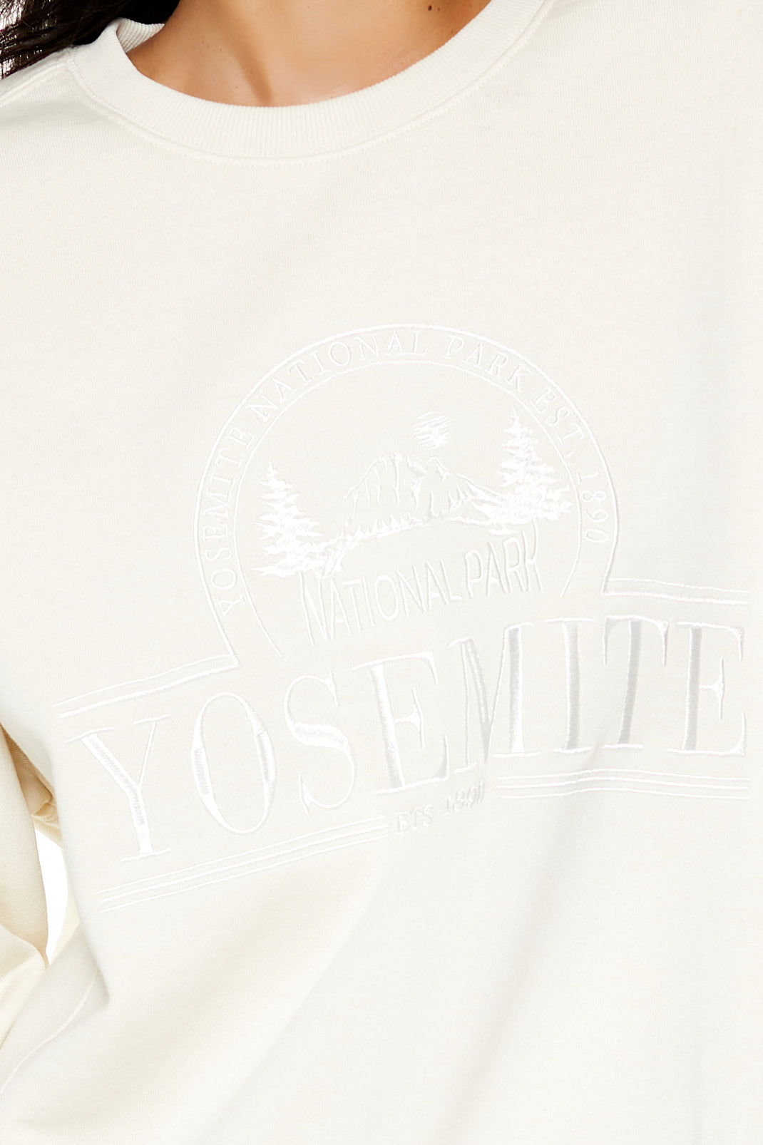 Embroidered Yosemite Pullover - Hazelnut