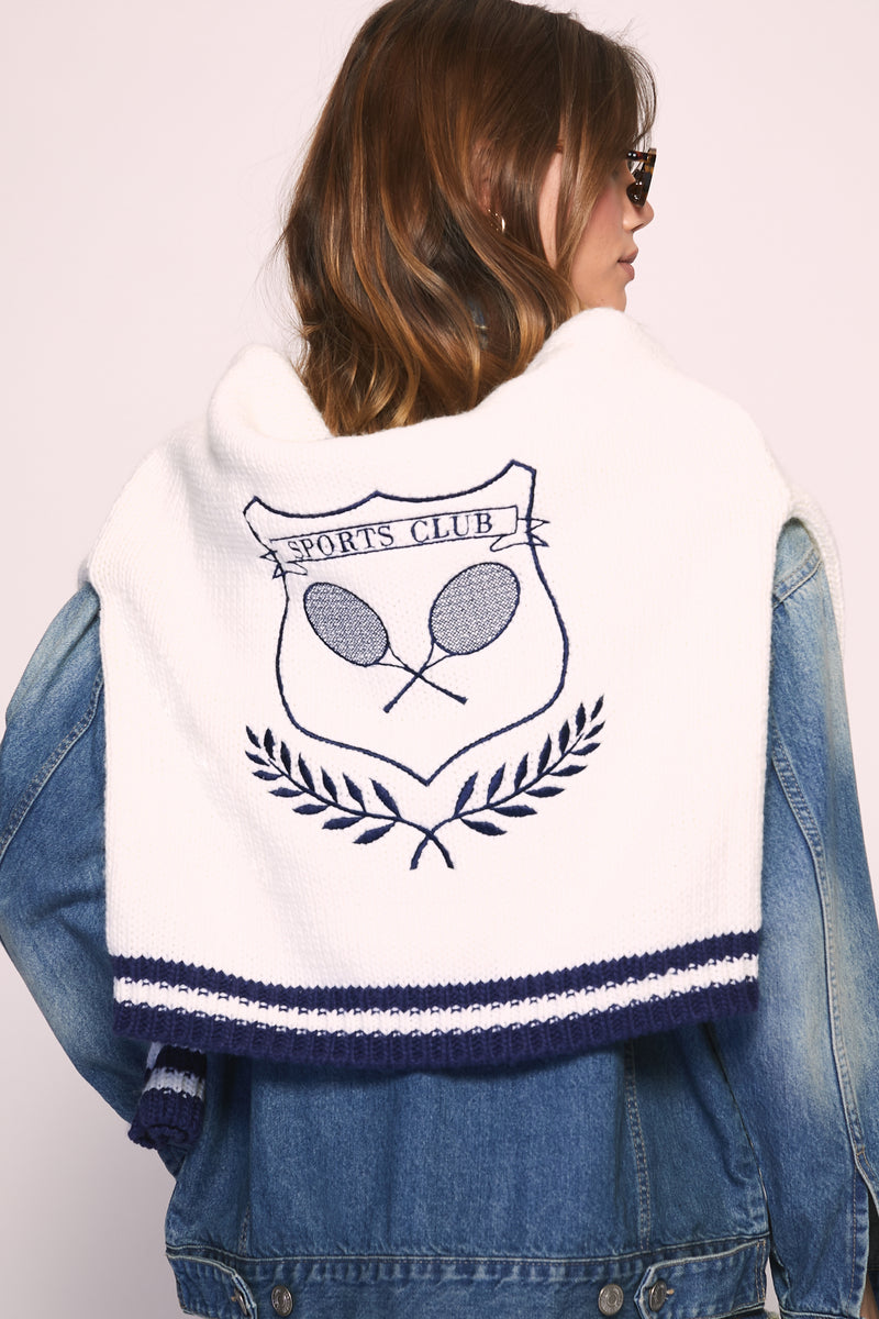 Regular Pullover - White/Blue