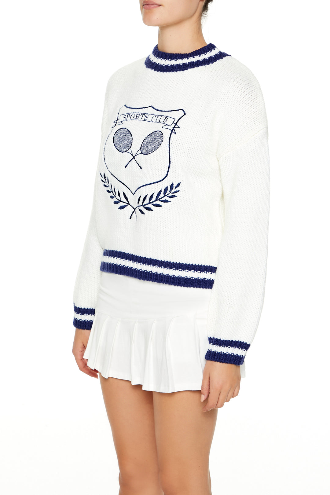 Regular Pullover - White/Blue