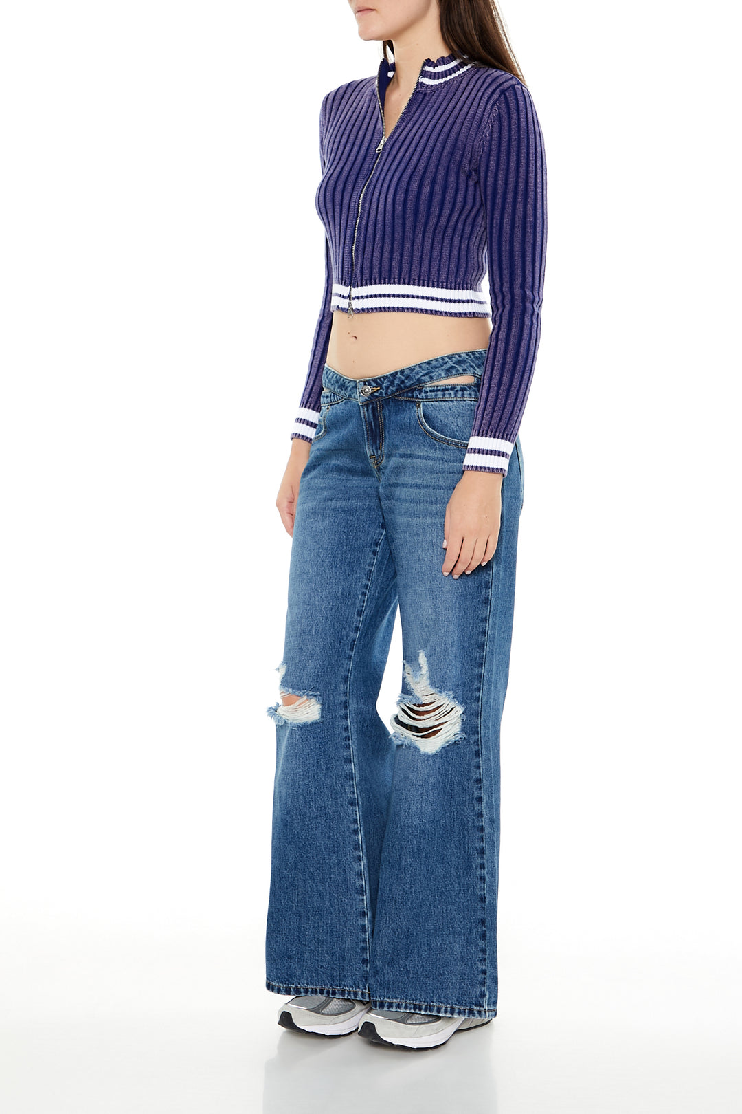 Baggy Denim Jean - Mid Blue