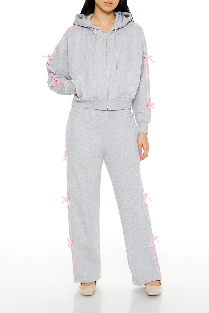 Long Sleeve Cropped Athletic Jacket - Grey