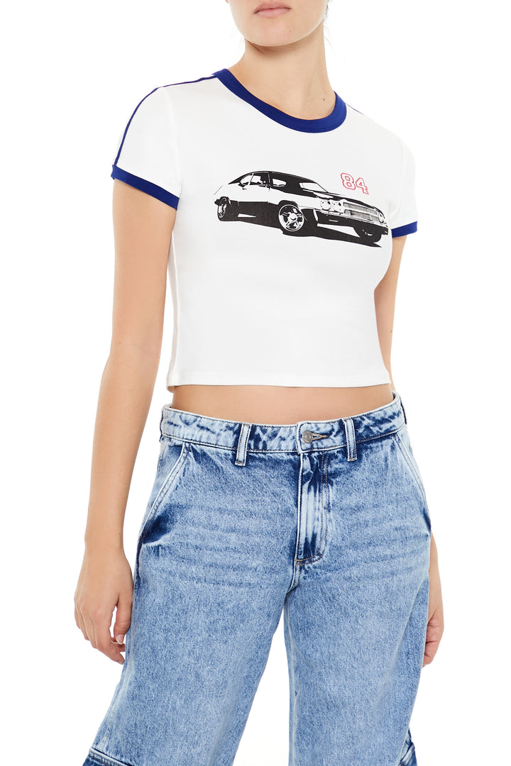 Logo Baby Tee - White