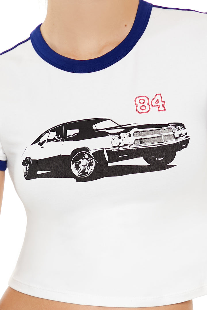 Logo Baby Tee - White