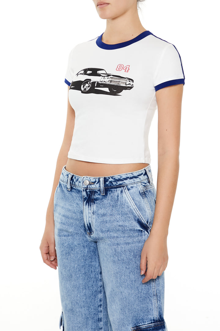 Logo Baby Tee - White