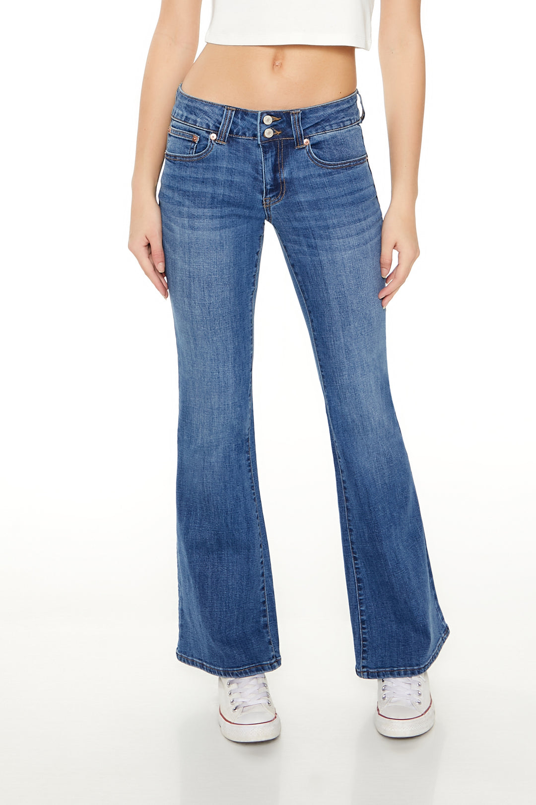 Low-Rise Flare Jean - Mid Blue