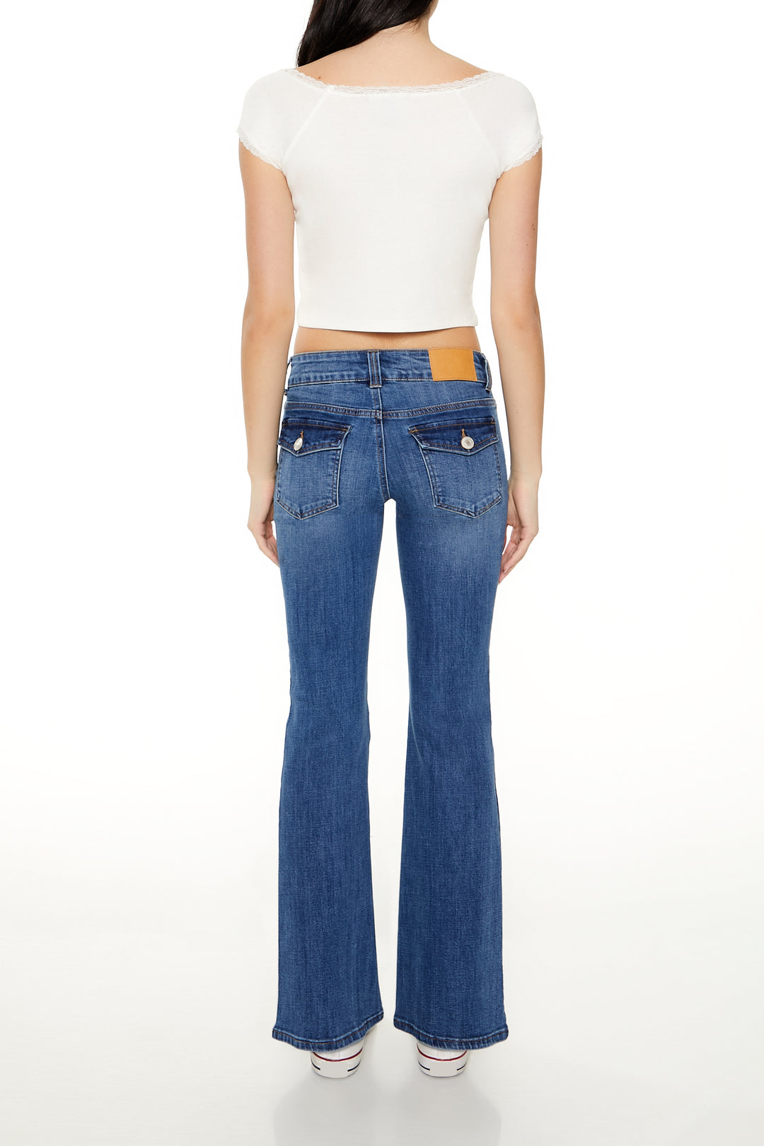 Low-Rise Flare Jean - Mid Blue